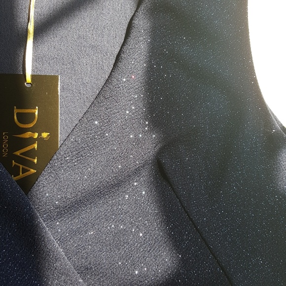 Navy Shimmer Dress - Picture 5 of 7